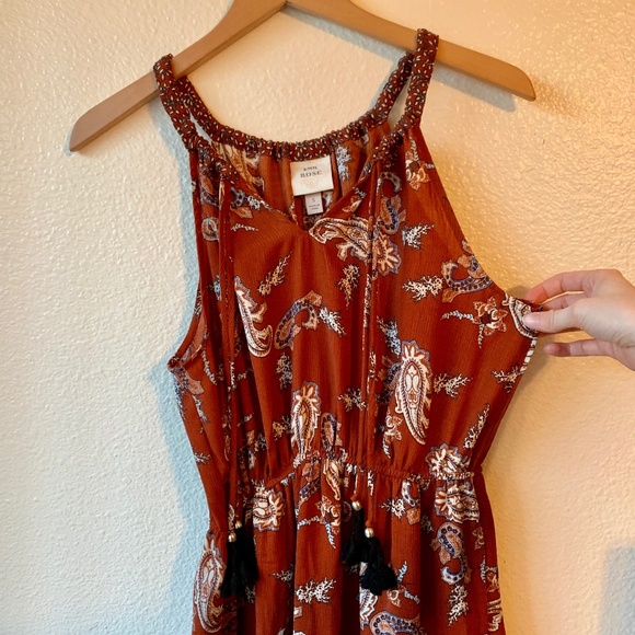 Knox Rose Boho Peasant Maxi Dress | Sz S - Picture 2 of 8